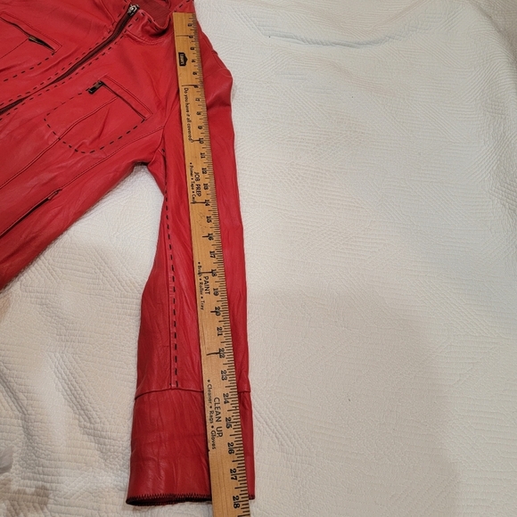 Alexander Julian red leather jacket - Picture 13 of 16